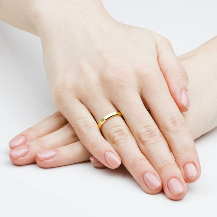 Klasyczne obrączki 3mm fazowane