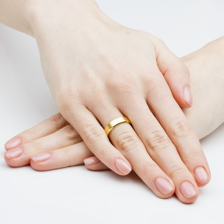 Klasyczne obrączki 5mm fazowane