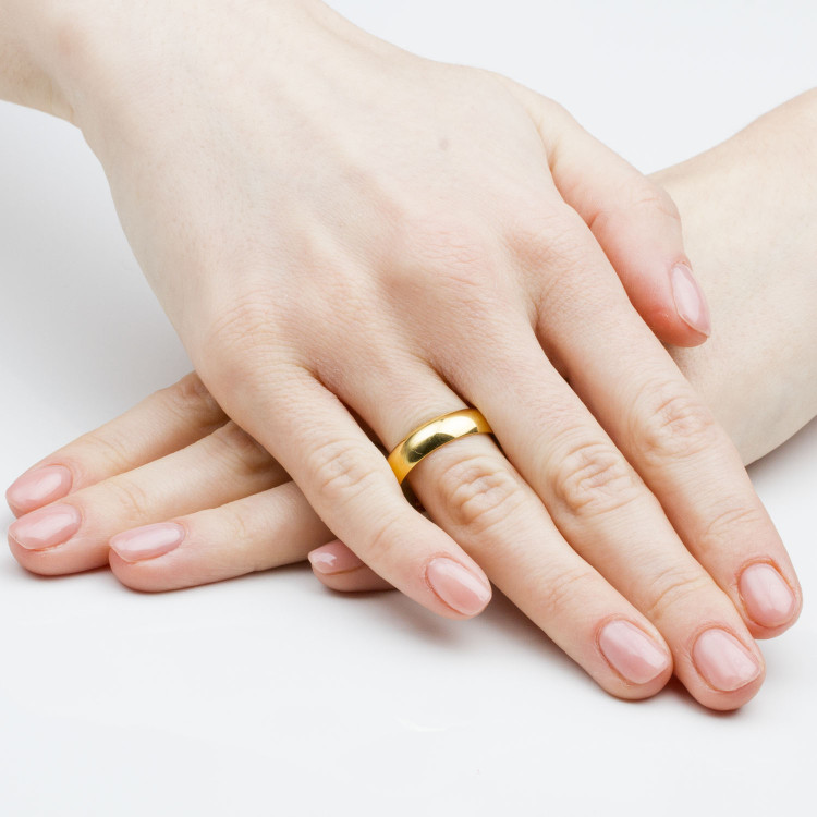 Klasyczne obrączki 5.5mm półokrągłe