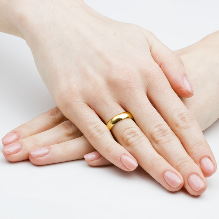 Klasyczne obrączki 5mm półokrągłe