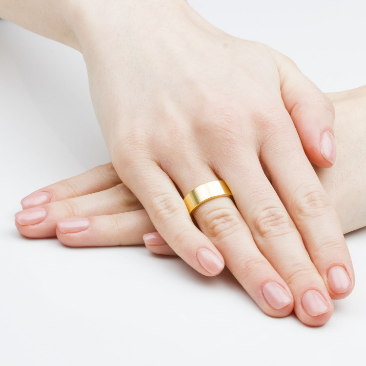 Klasyczne obrączki 7mm płaskie