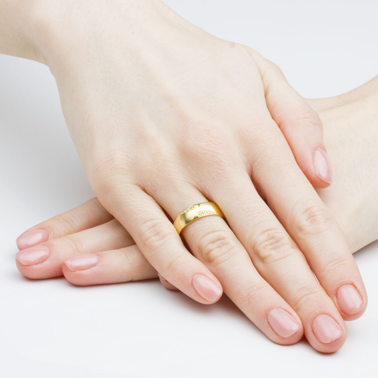 Obrączki ślubne 6mm półokrągłe