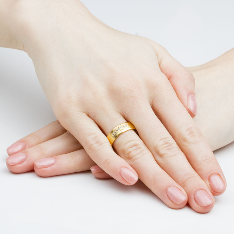 Obrączki ślubne z białego złota 6mm półokrągłe