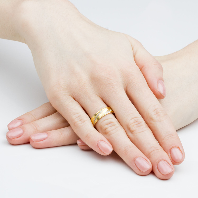 Obrączki ślubne z żółtego złota 5.5mm