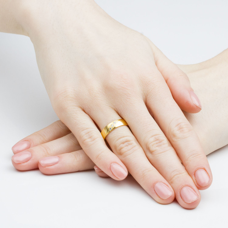 Obrączki ślubne z różówego złota 5mm