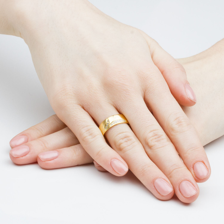 Obrączki ślubne z żółtego złota 7mm