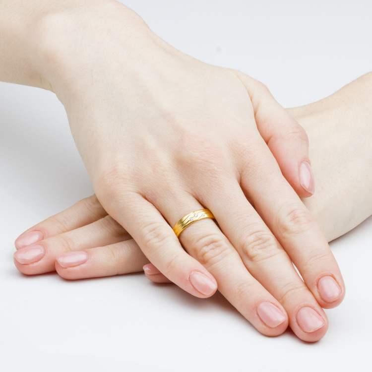 Obrączki ślubne z białego złota 4.5mm