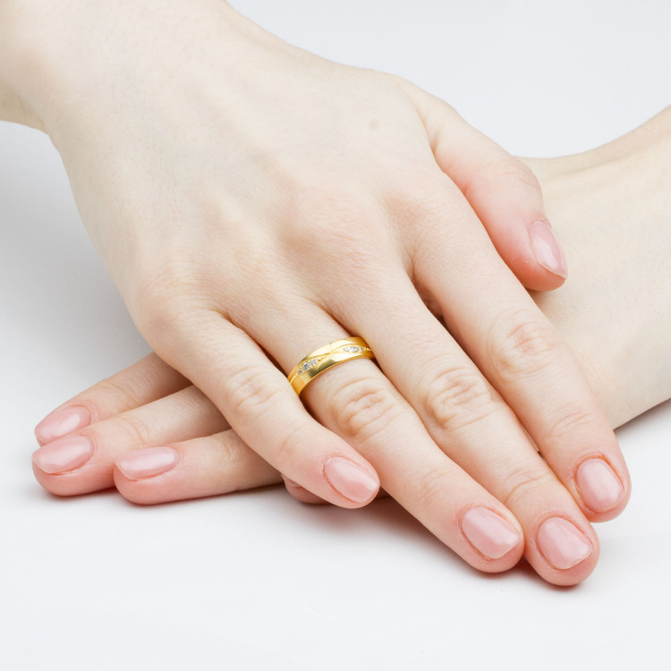 Obrączki ślubne z żółtego złota 5mm