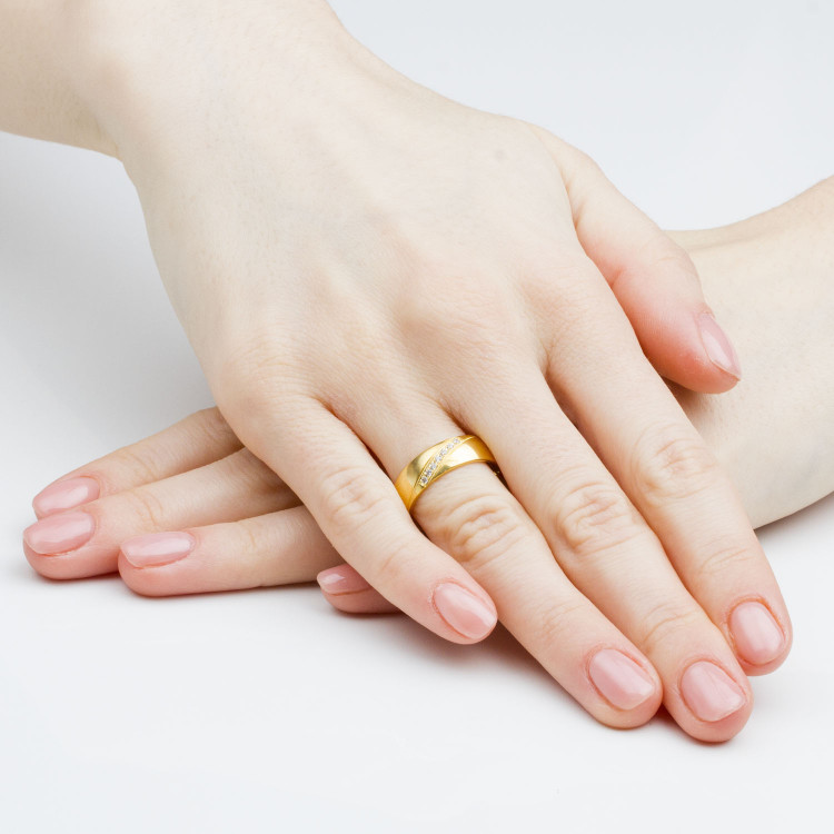 Obrączki ślubne z białego złota 6mm