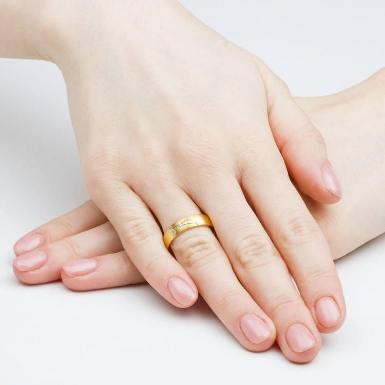 Obrączki ślubne z białego złota 5mm