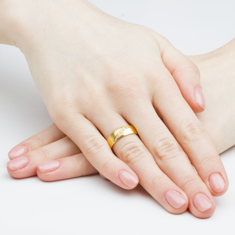 Obrączki ślubne z żółtego złota 6mm