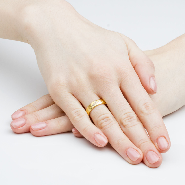 Obrączki ślubne z różowego złota 5mm