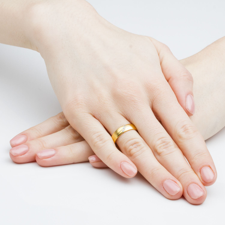 Obrączki ślubne z białego złota 5mm