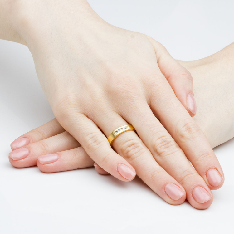 Obrączki ślubne z białego złota 5mm