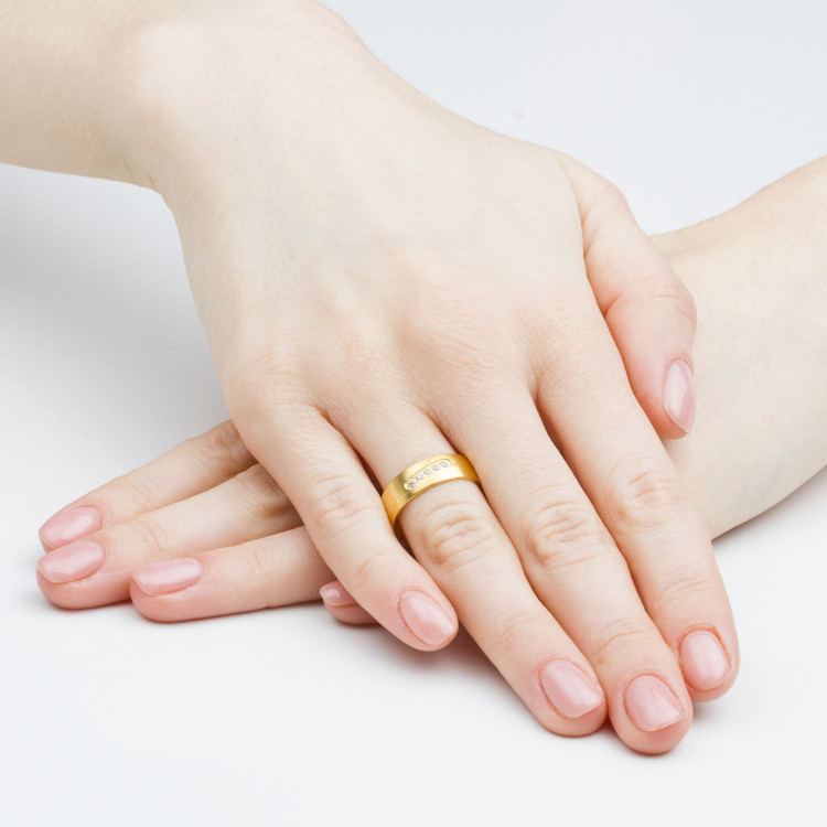 Obrączki ślubne z białego złota 6mm