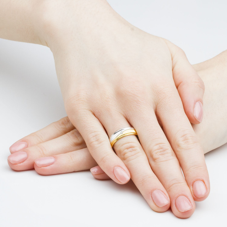 Obrączki ślubne z różowego złota 6mm