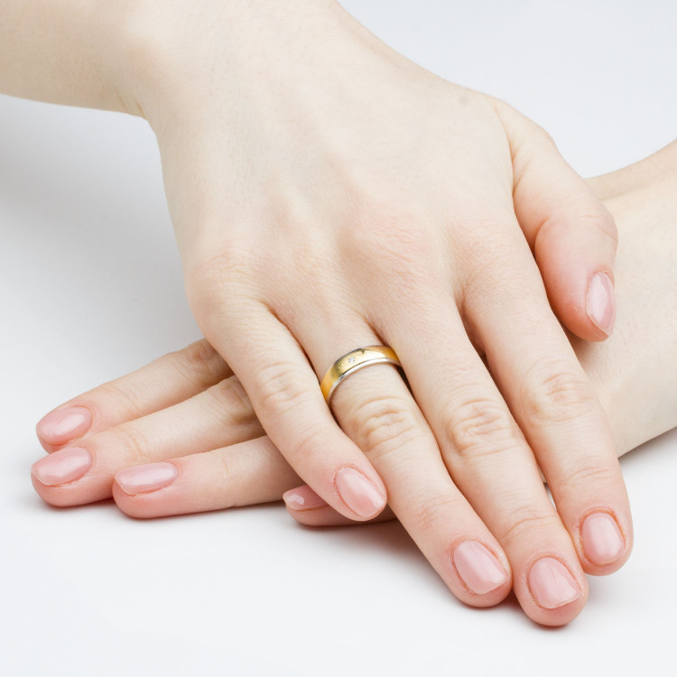 Obrączki ślubne z białego złota 5mm