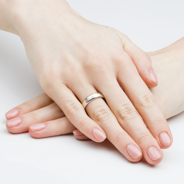 Obrączki ślubne z białego złota 5mm/6mm