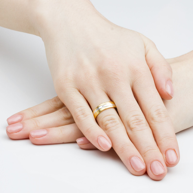 Obrączki ślubne z białego złota 5.5mm