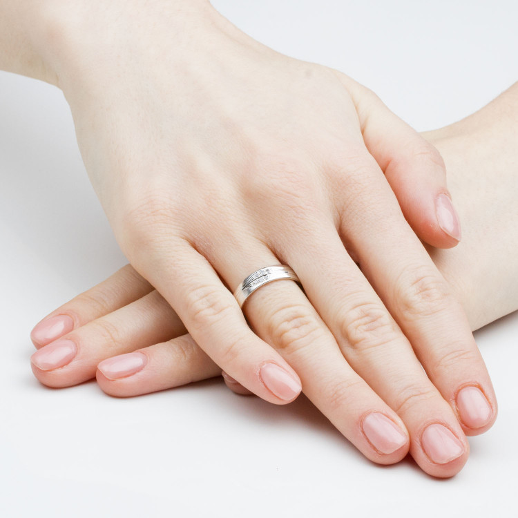 Obrączki ślubne z białego złota 5mm