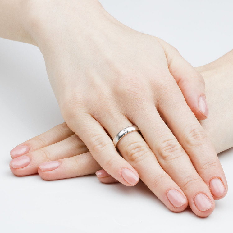 Obrączki ślubne z białego złota 6mm