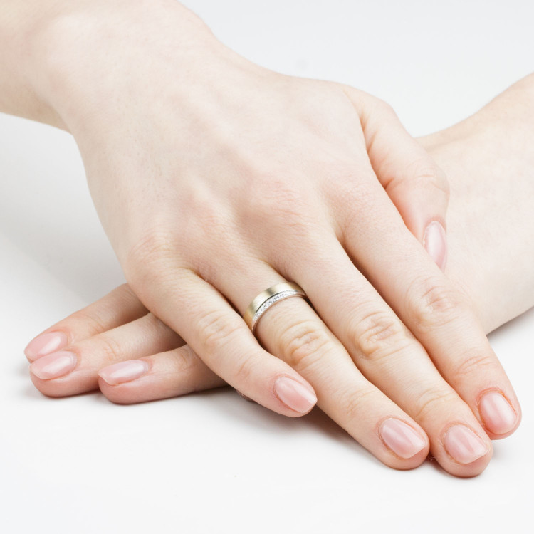 Obrączki ślubne z różowo-żółtego złota 5mm płaskie