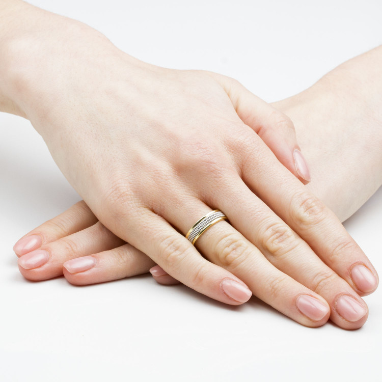 Obrączki ślubne z białego złota 5mm płaskie