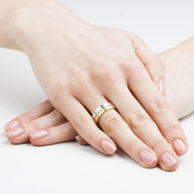 Obrączki ślubne z różowego złota 6mm płaskie