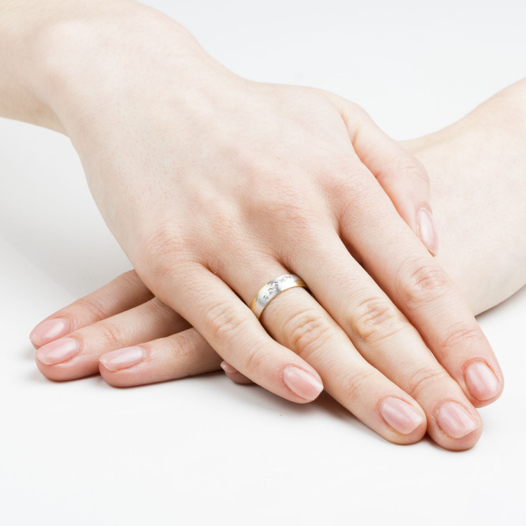 Obrączki ślubne z białego złota 5mm półokrągłe