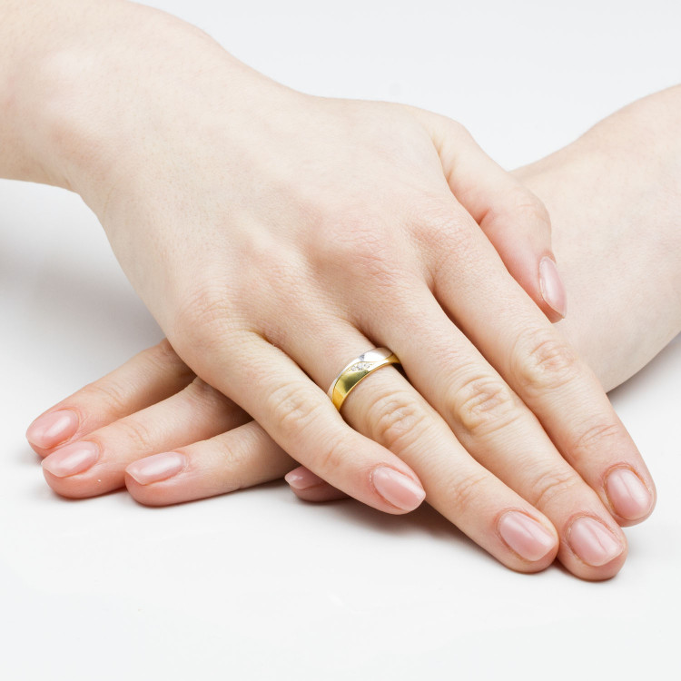 Obrączki ślubne z żółtego złota 5mm półokrągłe