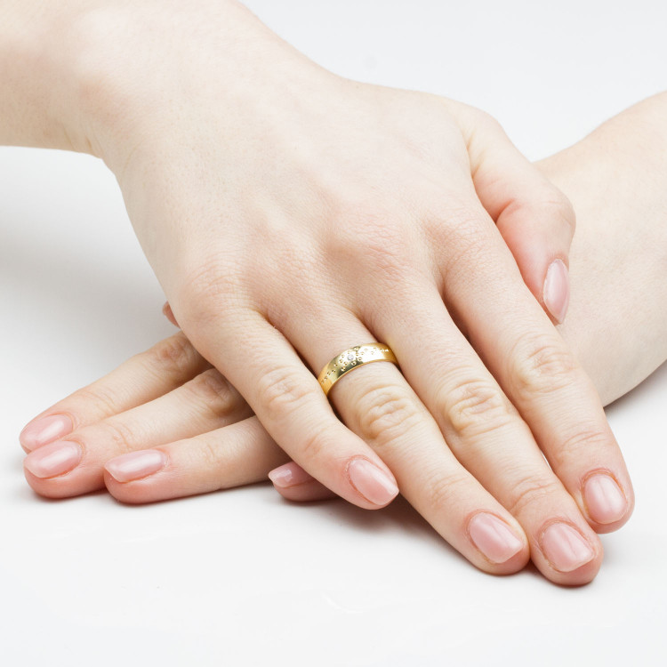 Obrączki ślubne z żółtego złota 5mm półokrągłe