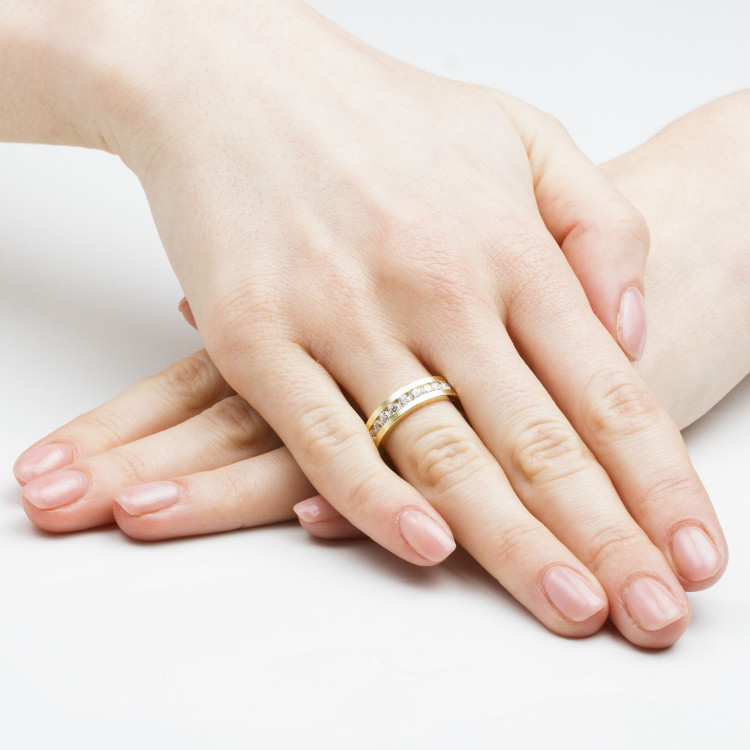 Obrączki ślubne z żółtego złota 5mm płaskie