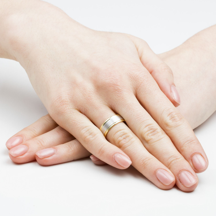 Obrączki ślubne z różowego złota 6.5mm płaskie