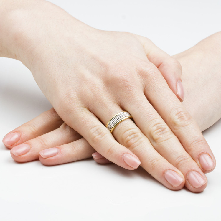 Obrączki ślubne z białego złota 6mm płaskie