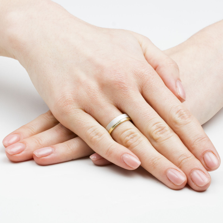 Obrączki ślubne z różowego złota 5mm płaskie