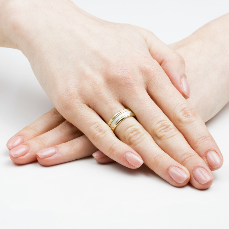 Obrączki ślubne z żółtego złota 6.5mm płaskie