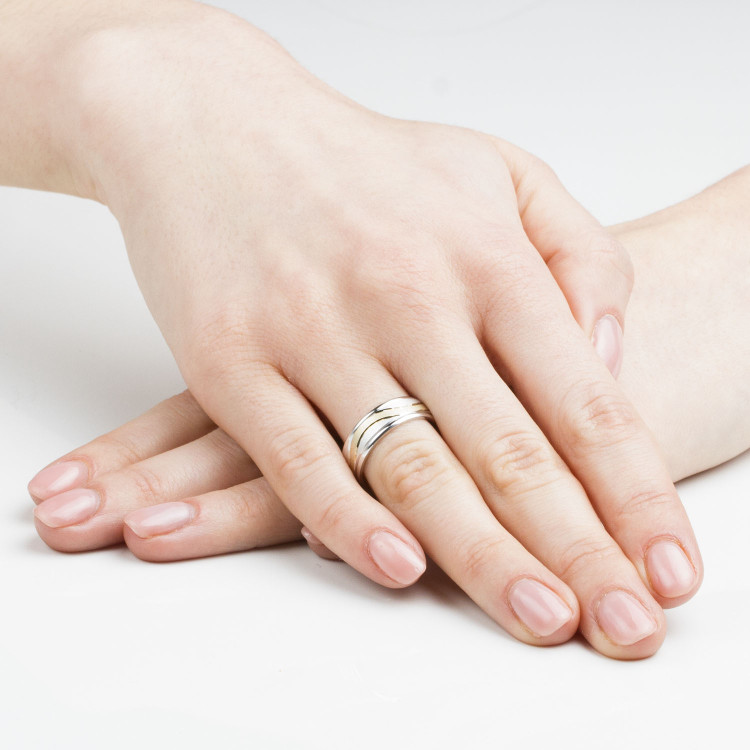 Obrączki ślubne z różowego złota 6mm płaskie