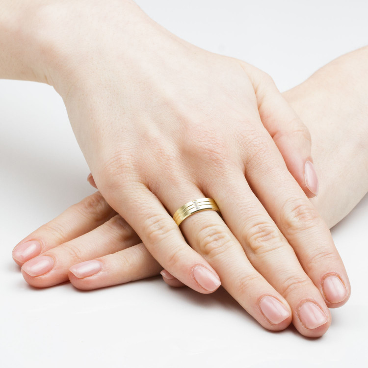 Obrączki ślubne z różowego złota 5.3mm płaskie