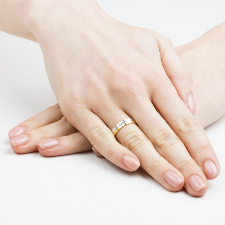 Obrączki ślubne z różowego złota 4mm płaskie