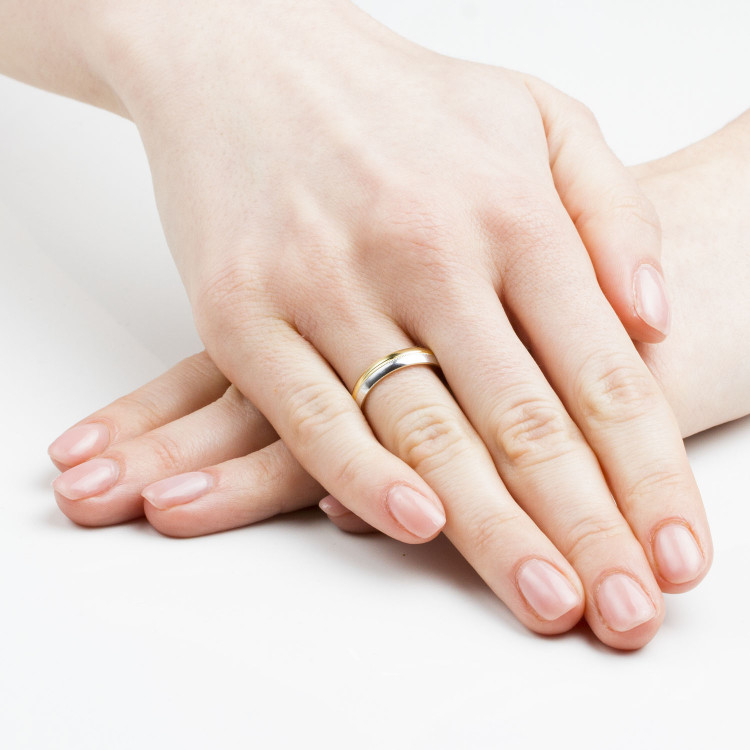 Obrączki ślubne z białego złota 4mm