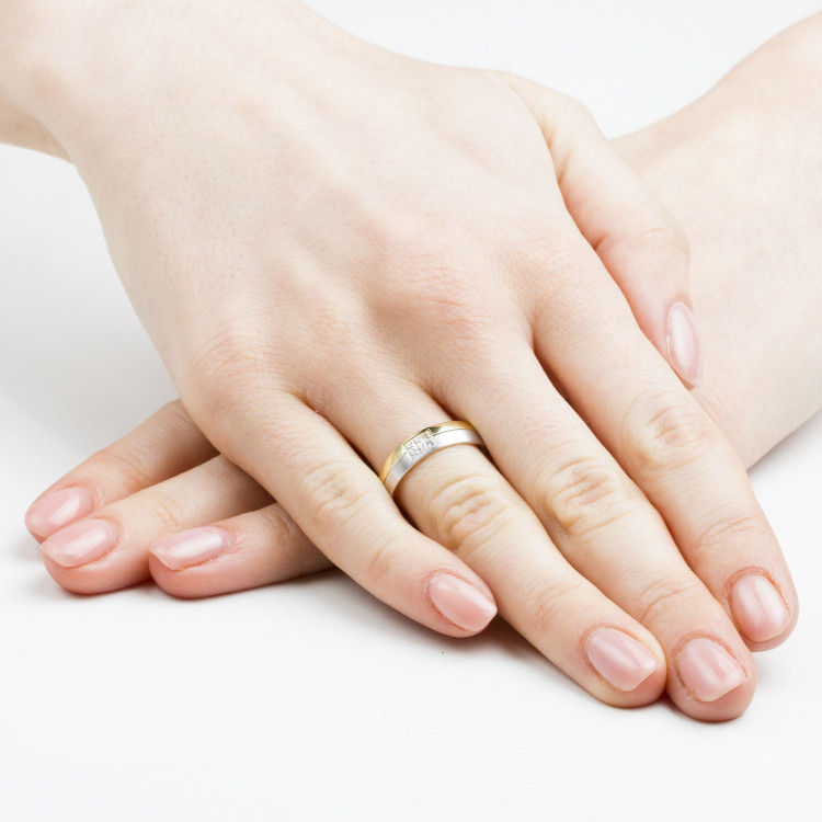 Obrączki ślubne z białego złota 5mm