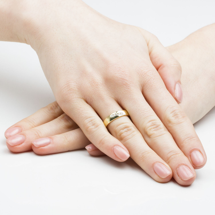 Obrączki ślubne z żółtego złota 4.6mm