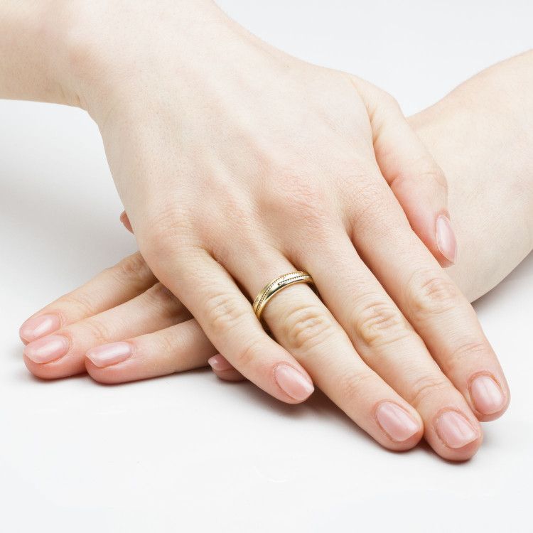 Obrączki ślubne z białego złota 5.5mm