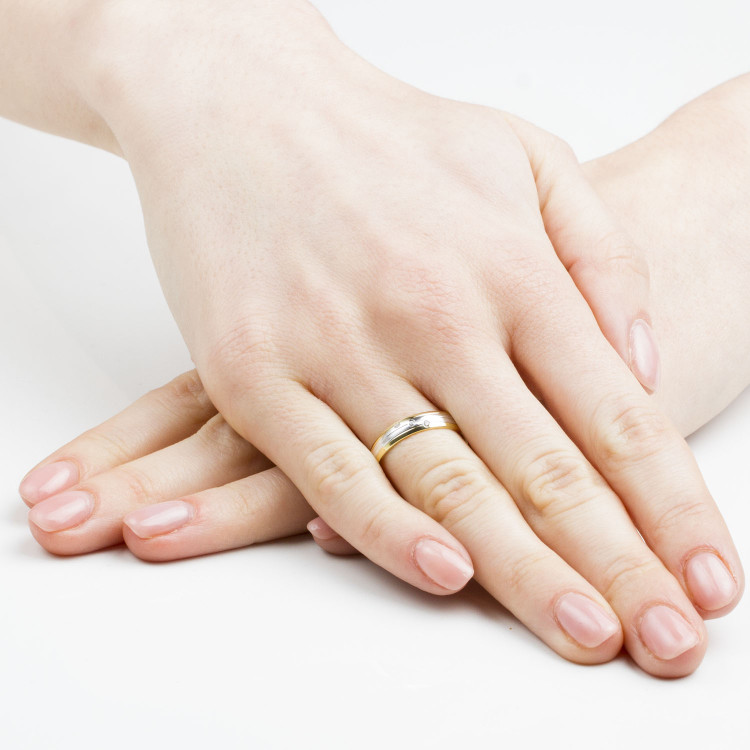 Obrączki ślubne z różowego złota 4mm