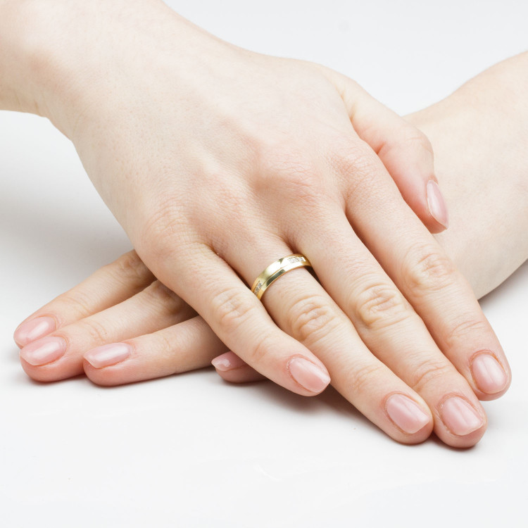 Obrączki ślubne z różowego złota 4,5mm