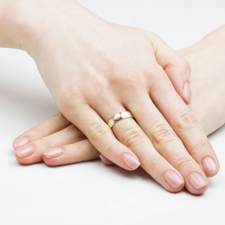 Obrączki ślubne z żółtego złota 5mm