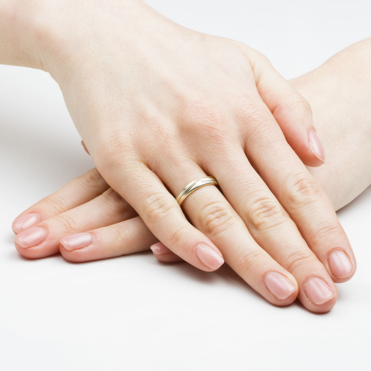 Obrączki ślubne z białego złota 4mm