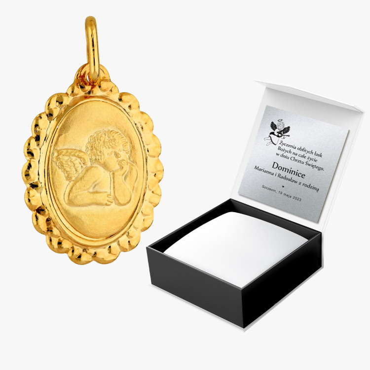 Dall'acqua Zawieszka ze złota medalik