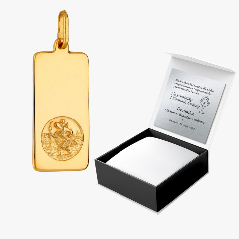 Dall'Acqua zawieszka ze złota medalik