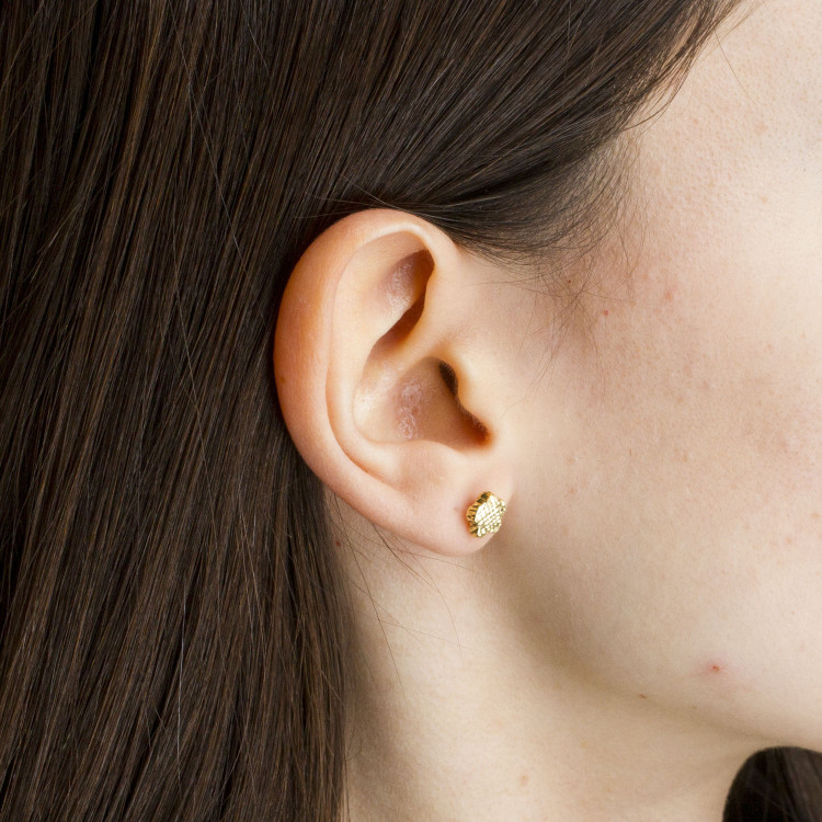 Kolczyki ze złota kwiatki